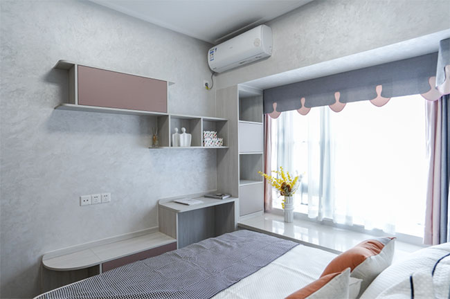 96㎡三居，巧妙延申玄關(guān)餐廳空間感，打造精致雅居